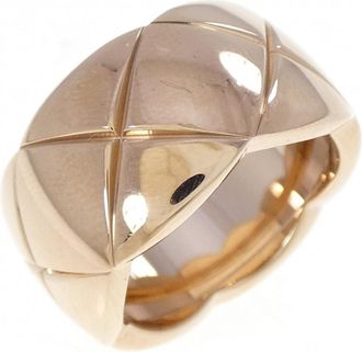 Chanel Pink Gold Pink Gold (18K) Band Ring (Pre-Owned)