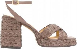 Castaner Valeriette Sandal - Dames - Sandalen met hakken - Bruin - 36 EU - Leer - Schoenen