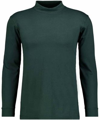 Ragman Stehkragenshirt RAGMAN, Herren, Gr. 3XL, gr&uuml;n (dunkelgr&uuml;n, 386), Baumwolle, regular fit, hoch geschlossener Ausschnitt, Shirts Stehkragenshirt