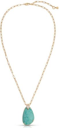 Ettika Majestic Reconstituted Turquoise Pendant Necklace at Nordstrom
