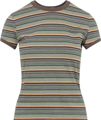Marni Fitted Katoenen T-shirt - Dames - T-shirts - Veelkleurig - 2XS - Katoen - Tops