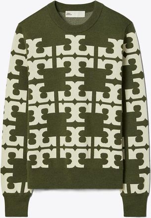 Tory Burch Womens Wool Logo Sweater, size XS