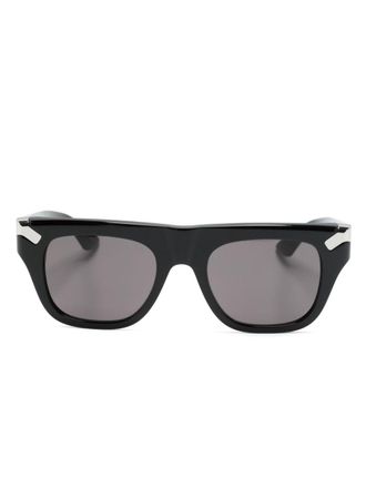 Alexander McQueen Eyewear Zonnebril met vierkant montuur - Zwart