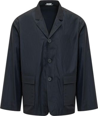 Thom Browne Dark Blue Notched Lapel Jacket