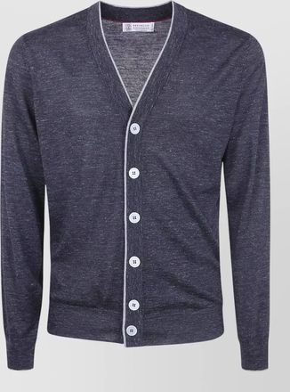 Brunello Cucinelli cashmere silk v-neck cardigan