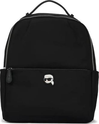 Karl Lagerfeld Ikon backpack - women - Recycled Nylon - OS - Black