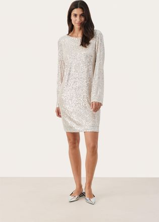 Part Two Jersey jurk Regular fit silver
