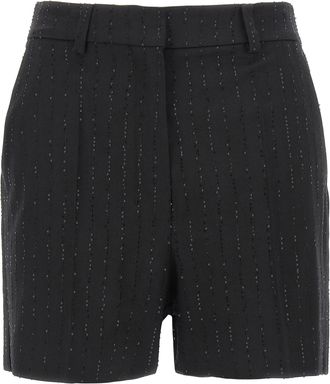 Max Mara Black Virgin Wool Bermuda Womens Shorts
