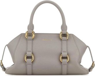Alexander McQueen Farringdon Small Bag - Dames - Handtassen - Grijs - ONE Size - Leer - Tassen