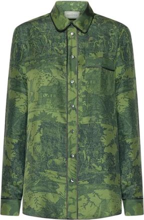 Pierre-Louis Mascia Aloegum Shirt - Dames - Overhemden - Groen - XS - Overhemden