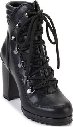 DKNY Lenni Lace-Up Platform Bootie in Black at Nordstrom Rack, Size 6.5