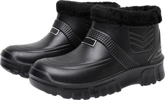 Generic Waterproof Winter Shoes Women Men Thermal Wellington Boots Ankle Boots Winter Boots Warm Non-Slip Winter Boots Outdoor Lightweight Mid-Height Snow Boo