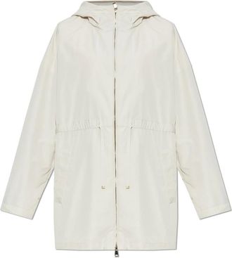 Moncler Jassen, Dames, Beige, XS, Polyester, Jas Saverne