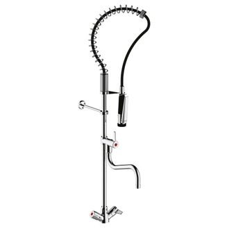 Presto Presto - Columna Industrial Mezcladora Bimando Con Grifo Intermedio 70820