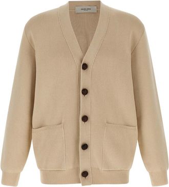 Golden Goose Beige Darryl Textured Cardigan Sweater