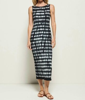 Nation Ltd Christy Midi Dress In Tie Dye Stripe