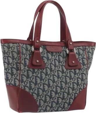 Dior Pre-owned Trotter Canvas Tote Bag - Dames - Vintage Shopper - Veelkleurig - ONE Size - Leer - Vintage