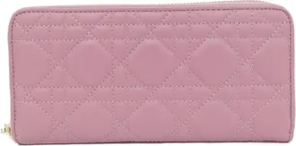 Dior Pink Leather Long Wallet (Bi-Fold) (Pre-Owned)
