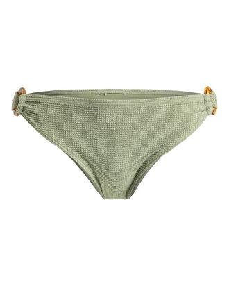 Roxy Bikini-Hose ROXY Essaouira, Damen, Gr. XS, US-Gr&ouml;ssen, gr&uuml;n (oil gr&uuml;n), 89% Nylon, 11% Elasthan, Badehosen Bikini-Hose