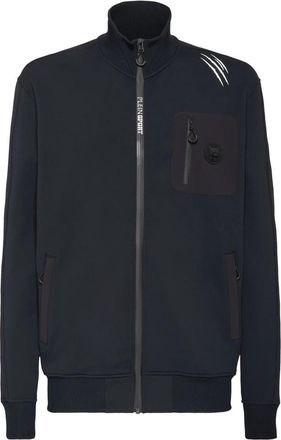 Plein Sport Jogging Jacket Scratch - Heren - Sportshirts - Zwart - 4XL - Polyester - Fitness