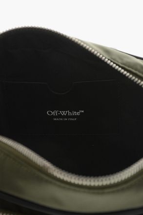 Off-white Borsa a Tracolla COURRIER CAMERA in Tessuto Tecnico con Lacci a Contrasto Off-White