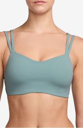 Nike Zenvy Strappy Light-Support Padded Sports Bra in Cannon/White at Nordstrom Rack, Size Small
