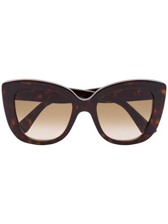 Gucci Occhiali da sole cat-eye - Marrone