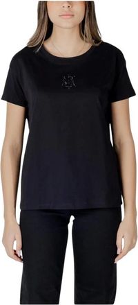 A|X Armani Exchange Camiseta con detalle de logo - Tops - Mujer - Negro - 2XS