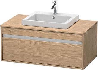 Duravit Duravit Ketho M&oacute;dulo Mural 6795, 1 Extra&iacute;ble, 1000mm, Para 1 Lavabo Empotrado, Centralizado, Color (frente/cuerpo): Decoraci&oacute;n Roble Europeo - Kt67950