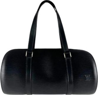 Louis Vuitton Tweedehands leren Louis Vuitton tassen - Dames - Vintage Schoudertas - Zwart - ONE Size - Vintage