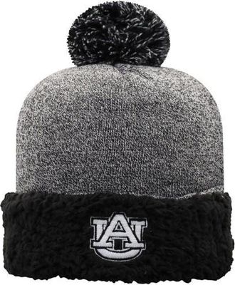 Top of the World Womens Top of the World Black Auburn Tigers Snug Cuffed Knit Hat with Pom at Nordstrom