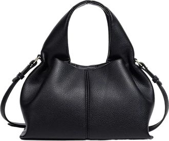 Generic Compatible For Cloud Shaped Handbag, Single Shoulder Bag Under Arms, Ball French Retro Style in Soft(Black B)