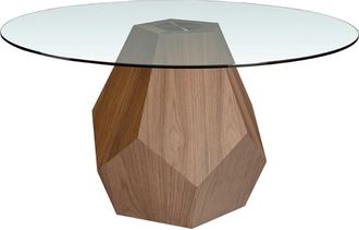 Angel Cerdá Runder Design Esstisch Lopez Nussbaum ø 150 cm