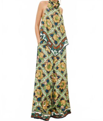Alemais Liana Silk Palazzo Pant In Multi