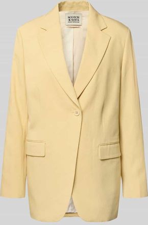 Scotch & Soda Relaxed Fit Blazer mit Pattentaschen in Hellgelb, Gr&ouml;&szlig;e XS