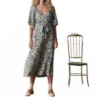 The Great. The Fairground Dress In Blue Scattered Bloom