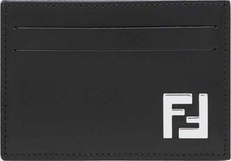 Fendi Portacarte di credito Slim Squared FF Fendi in pelle