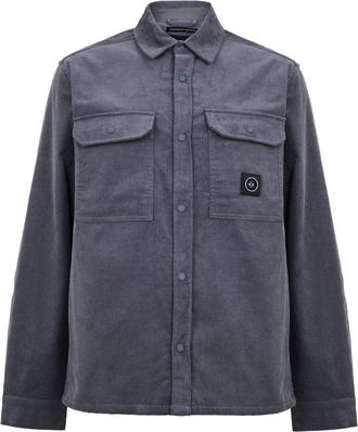 Marshall Artist Heren Corduroy Overhemd (Houtskool)