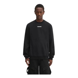 Heliot Emil Heliot Emil, Hoodies & sweatvesten, Heren, Zwart, M, Katoen, Katoenen sweatshirt