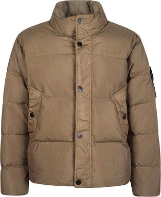 Stone Island Heren, Jassen, Beige, Maat: S Nylon