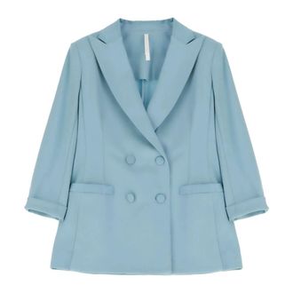 Imperial Blazers, female, Blue, Size: 2XL Giacca doppiopetto