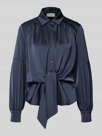 Neo Noir Neo Noir Hemdbluse mit Knopfleiste in Blau, Gr&ouml;&szlig;e 36