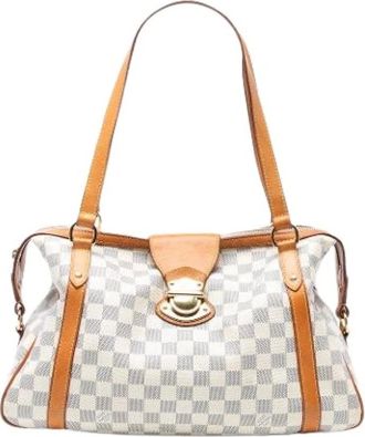 Louis Vuitton Pre-owned Shoulder Bags, female, White, Size: ONE SIZE Pre-owned Canvas Shoulder Bag