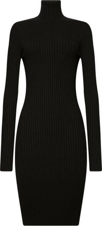Wolford Merino Rib Jurk - Dames - Kleedjes - Zwart - M - Wol - Kleedjes