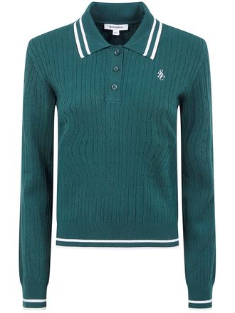 Sporty & Rich Src Mini Cable Ls Polo