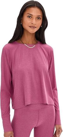 Beyond Yoga Featherweight Daydreamer Pullover Womens Clothing Smooth Mauve Heather : MD, Spandex/Polyester