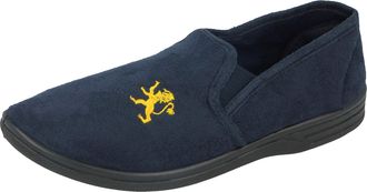 Jo & Joe Rupert Mens Navy Wide Fit Slipper - Size 10 UK - Blue