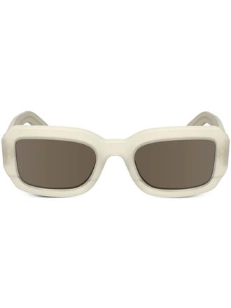 Calvin Klein rectangle-frame sunglasses - White