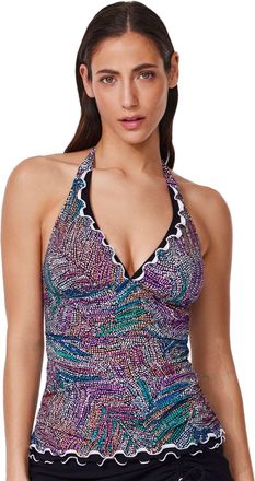 Gottex Layla Tricolore Halter Tankini Top