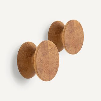 AM.PM Set van 2 kapstokken in massief eik ø 10 cm, Arame